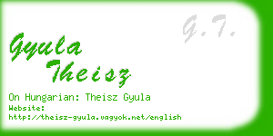 gyula theisz business card